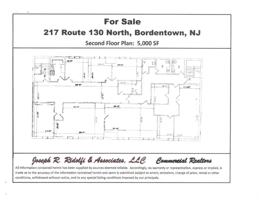 217 Rt 130, Bordentown, NJ en alquiler Plano de la planta- Imagen 1 de 1