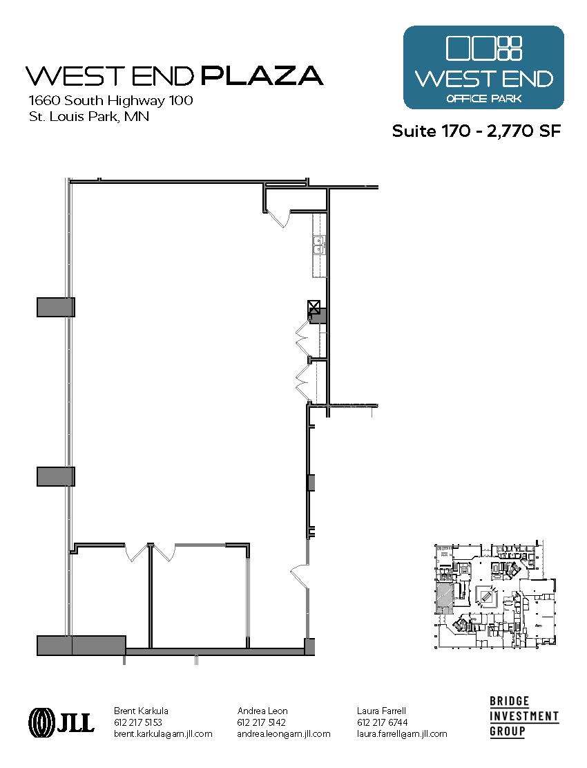 1665 Utica Ave S, Saint Louis Park, MN en alquiler Plano de la planta- Imagen 1 de 1