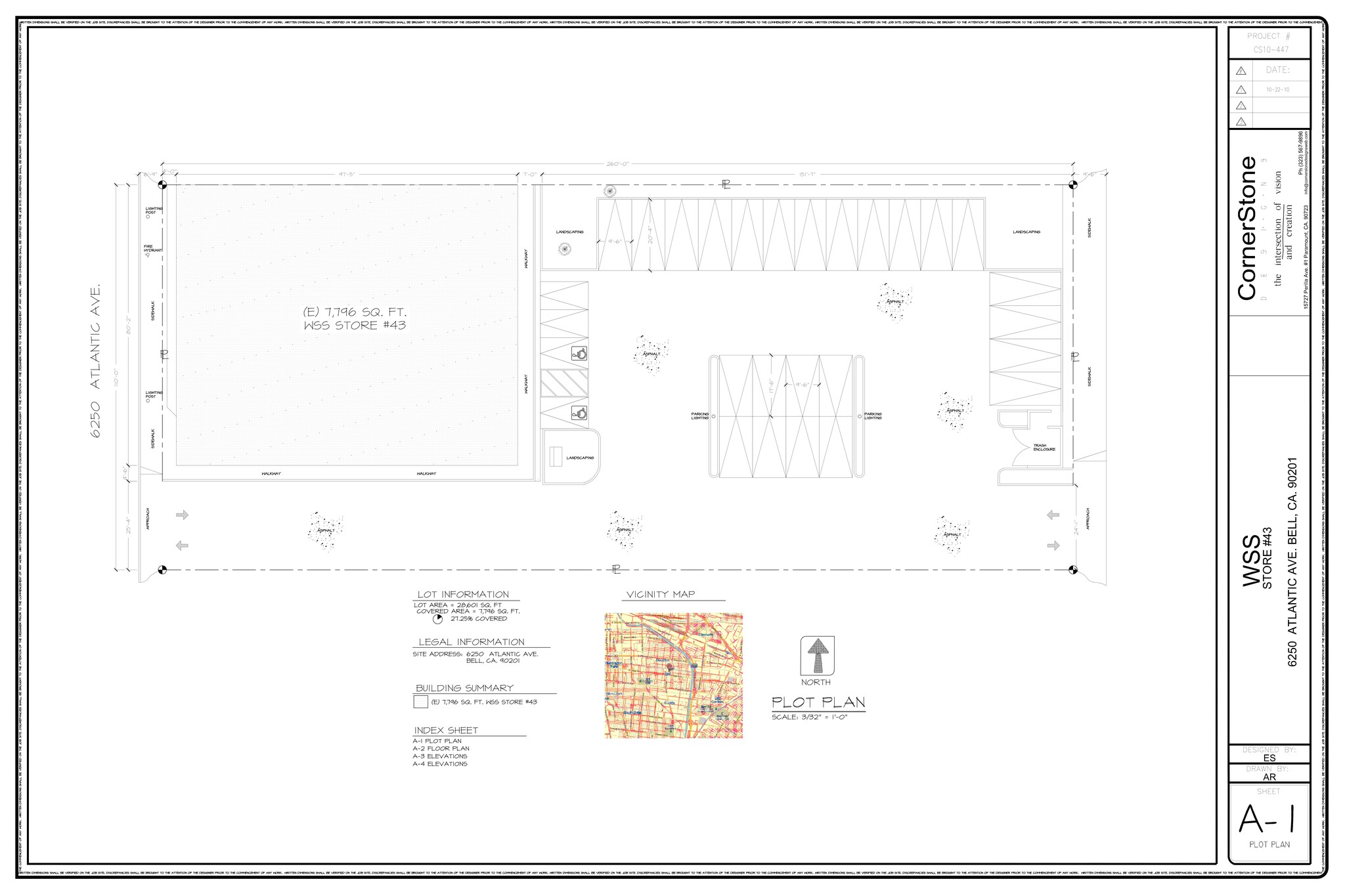 6250 Atlantic Ave, Bell, CA en alquiler Plano del sitio- Imagen 1 de 2