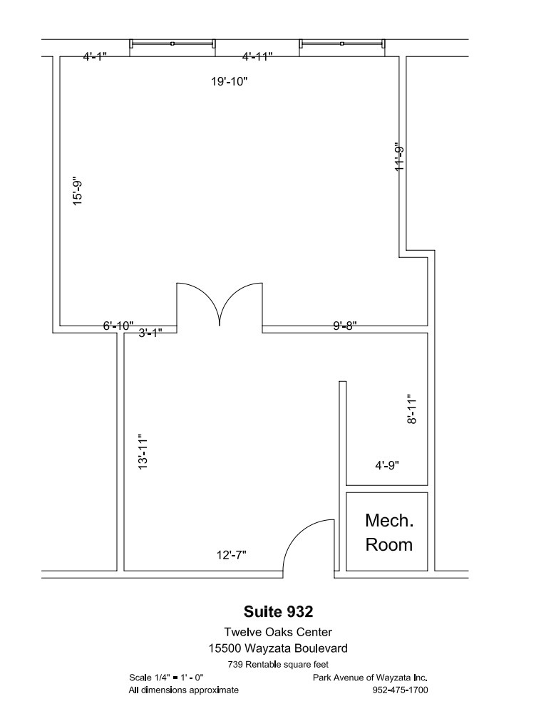 600 Twelve Oaks Center Dr, Wayzata, MN en alquiler Plano de la planta- Imagen 1 de 1