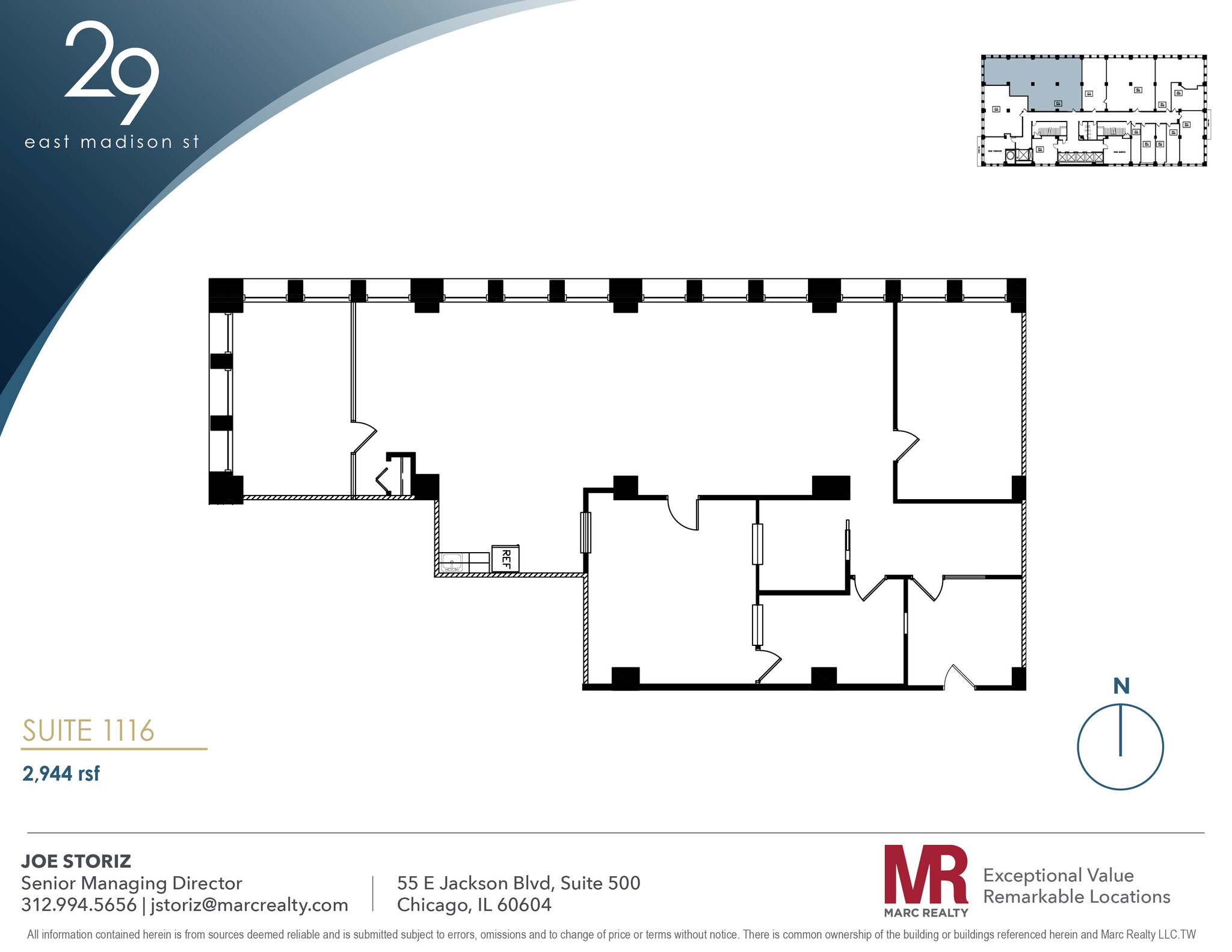 29 E Madison St, Chicago, IL en alquiler Plano de la planta- Imagen 1 de 17