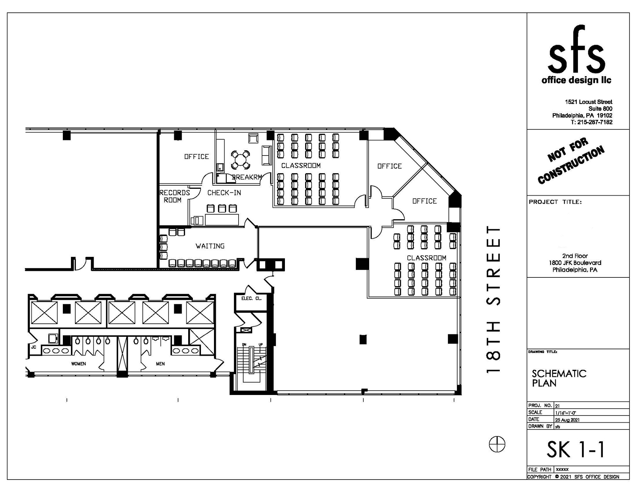 1800 John F Kennedy Blvd, Philadelphia, PA en alquiler Plano de la planta- Imagen 1 de 1