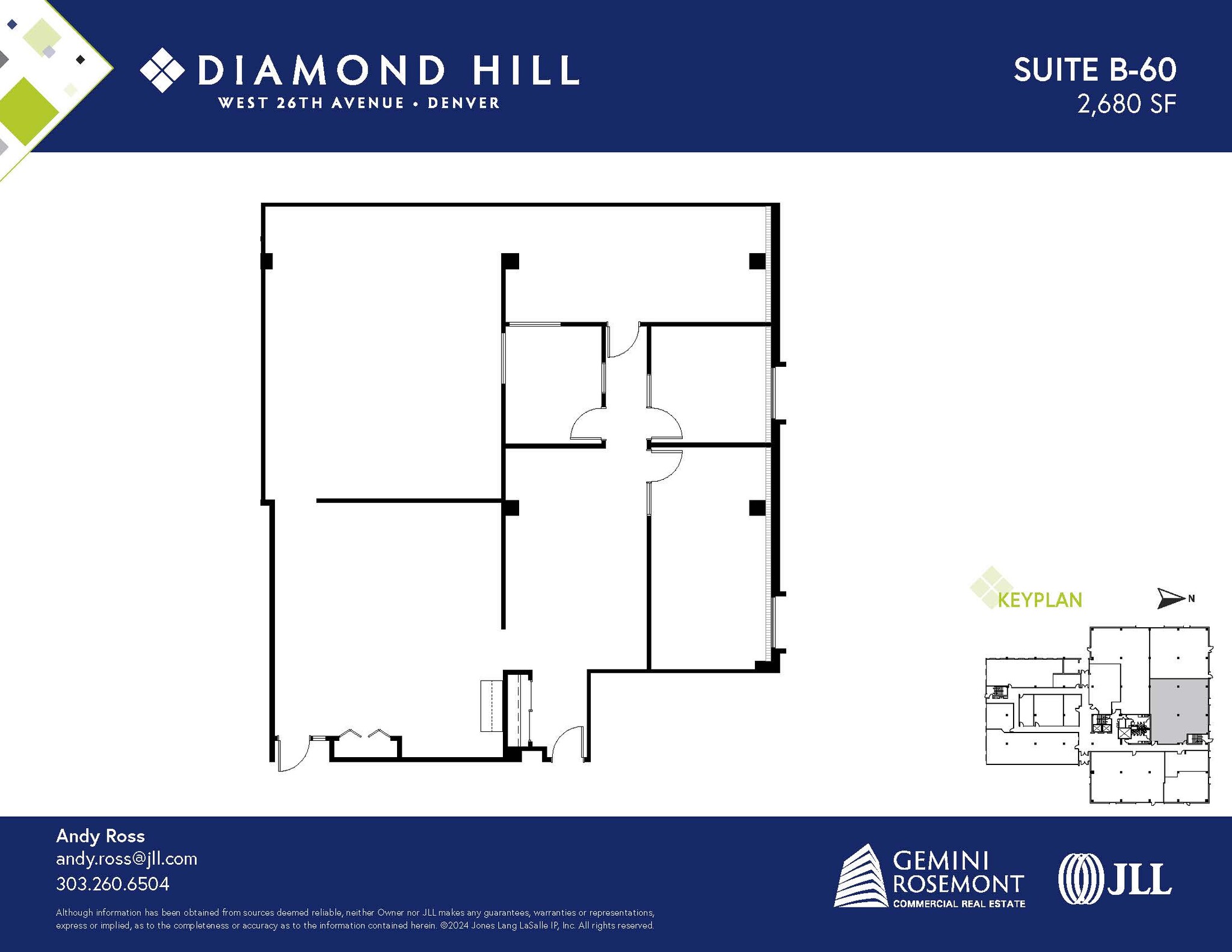 2490 W 26th Ave, Denver, CO en alquiler Plano de la planta- Imagen 1 de 1