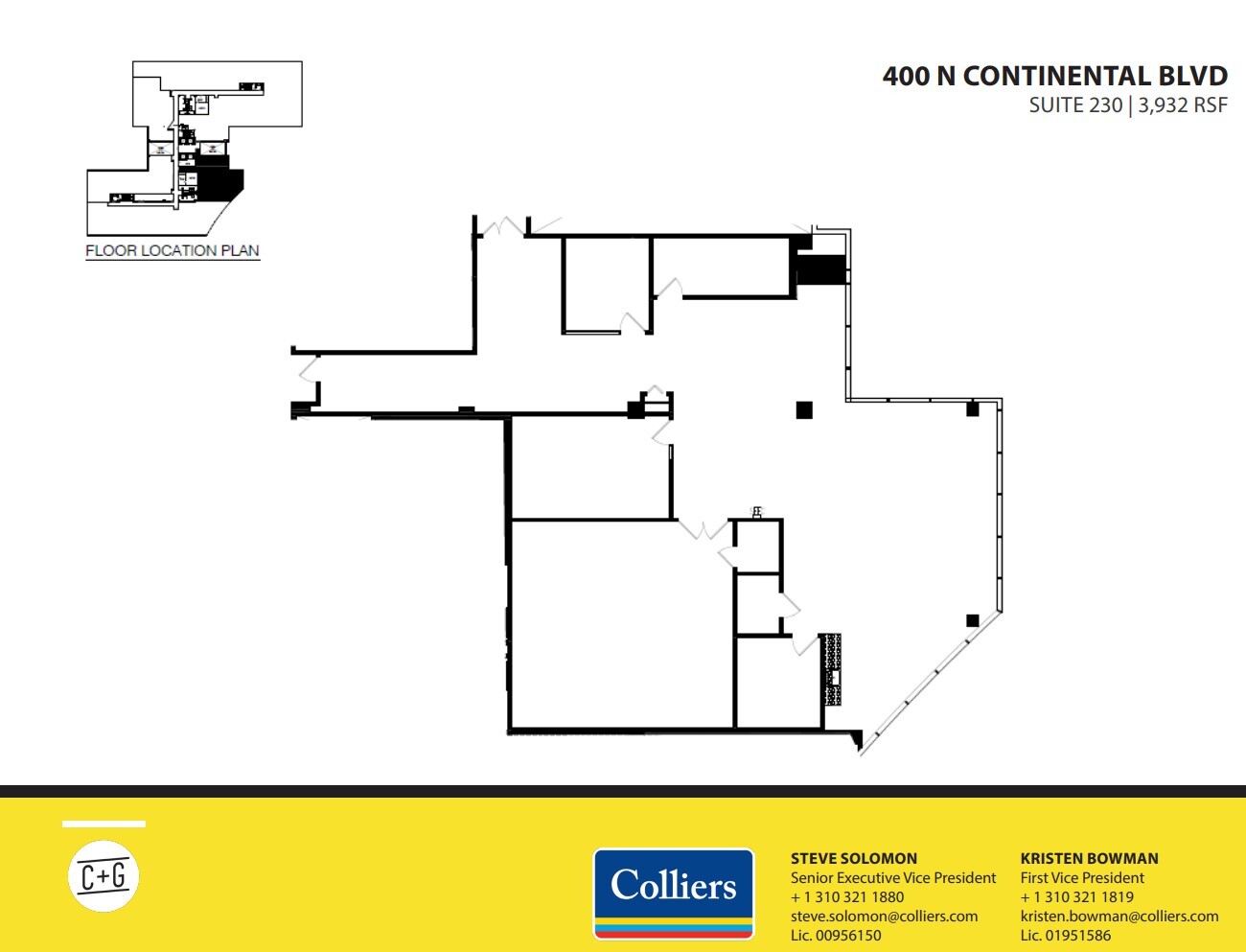 300 Continental Blvd, El Segundo, CA en alquiler Plano de la planta- Imagen 1 de 1