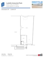 2661-2669 Ludelle St, Fort Worth, TX en alquiler Plano de la planta- Imagen 2 de 2