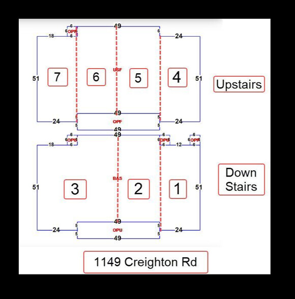 1149 Creighton Rd, Pensacola, FL en alquiler - Plano de la planta - Imagen 2 de 11