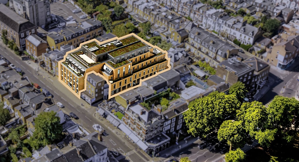 14-16 Peterborough Rd, London en alquiler Vista aérea- Imagen 1 de 1