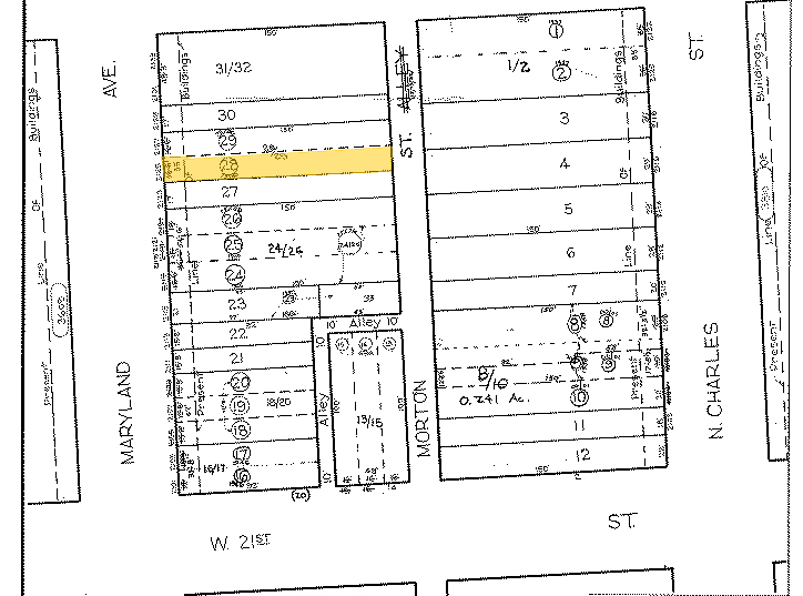 2125-2129 Maryland Ave, Baltimore, MD en alquiler - Plano de solar - Imagen 2 de 17