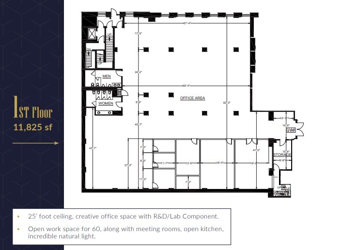 1212 Broadway, Oakland, CA en alquiler Plano de la planta- Imagen 1 de 2