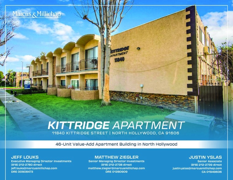 11840 Kittridge St, North Hollywood, CA en venta - Foto del edificio - Imagen 1 de 31