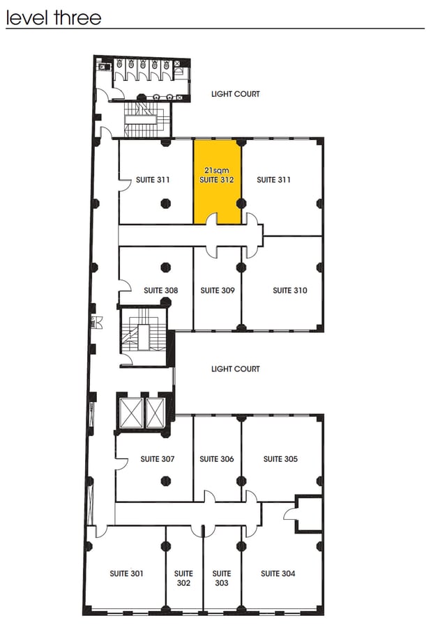 250 Pitt St, Sydney, NSW 2000 - Unidad 312 -  - Plano de la planta - Image 2 of 6
