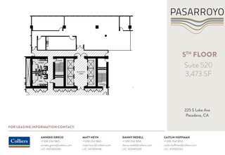 225 S Lake Ave, Pasadena, CA en alquiler Plano de la planta- Imagen 1 de 1