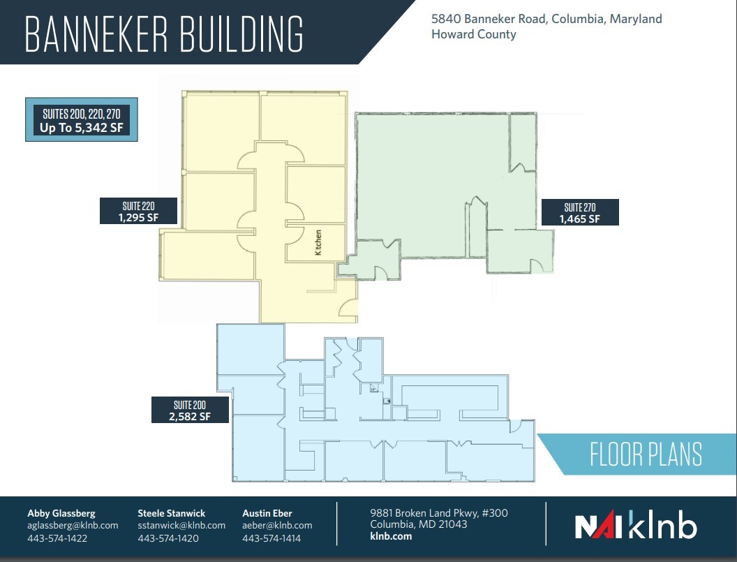 5840 Banneker Rd, Columbia, MD en alquiler Plano de la planta- Imagen 1 de 1