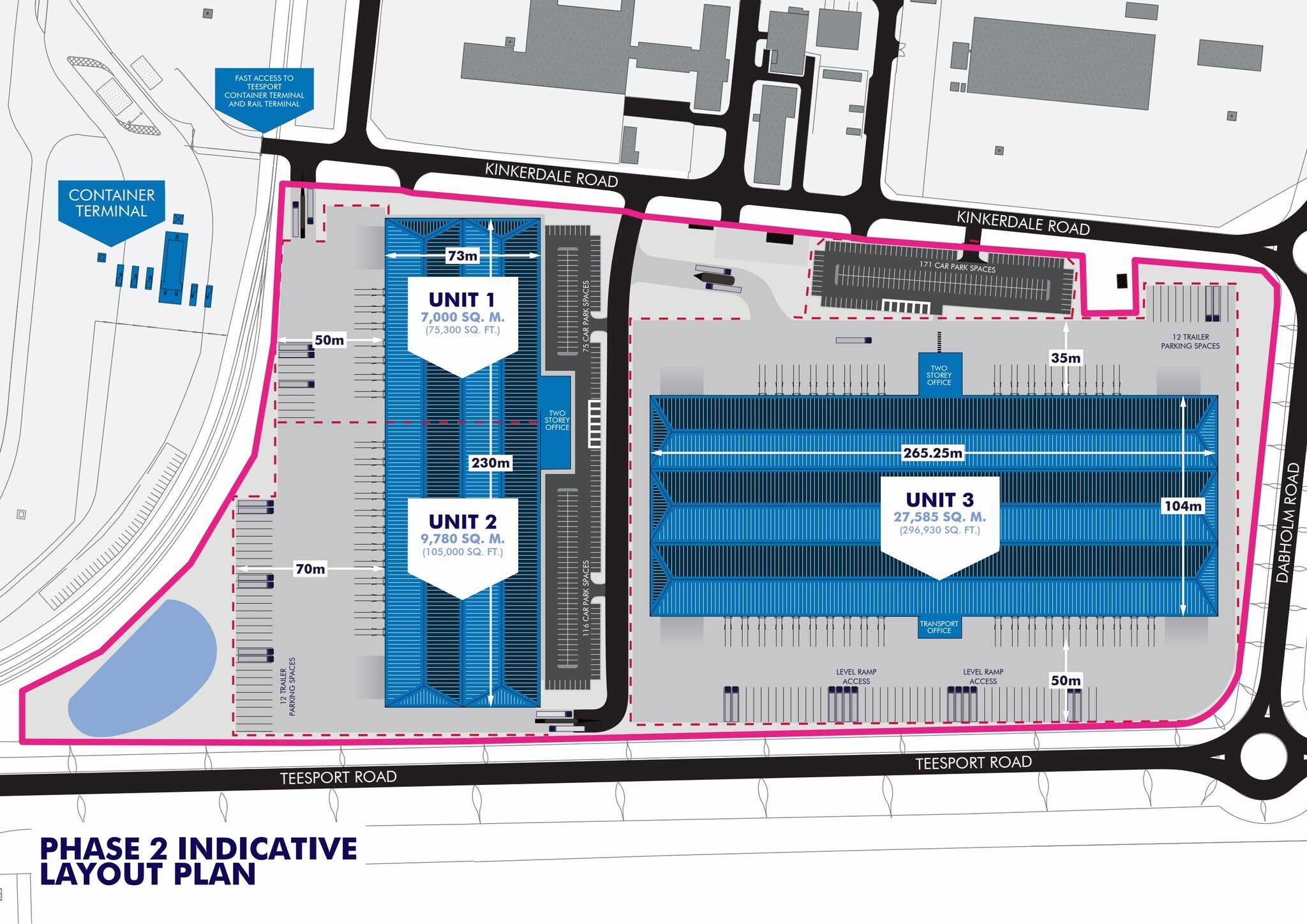 Teesport Logistics Park, Middlesbrough en alquiler Plano del sitio- Imagen 1 de 6