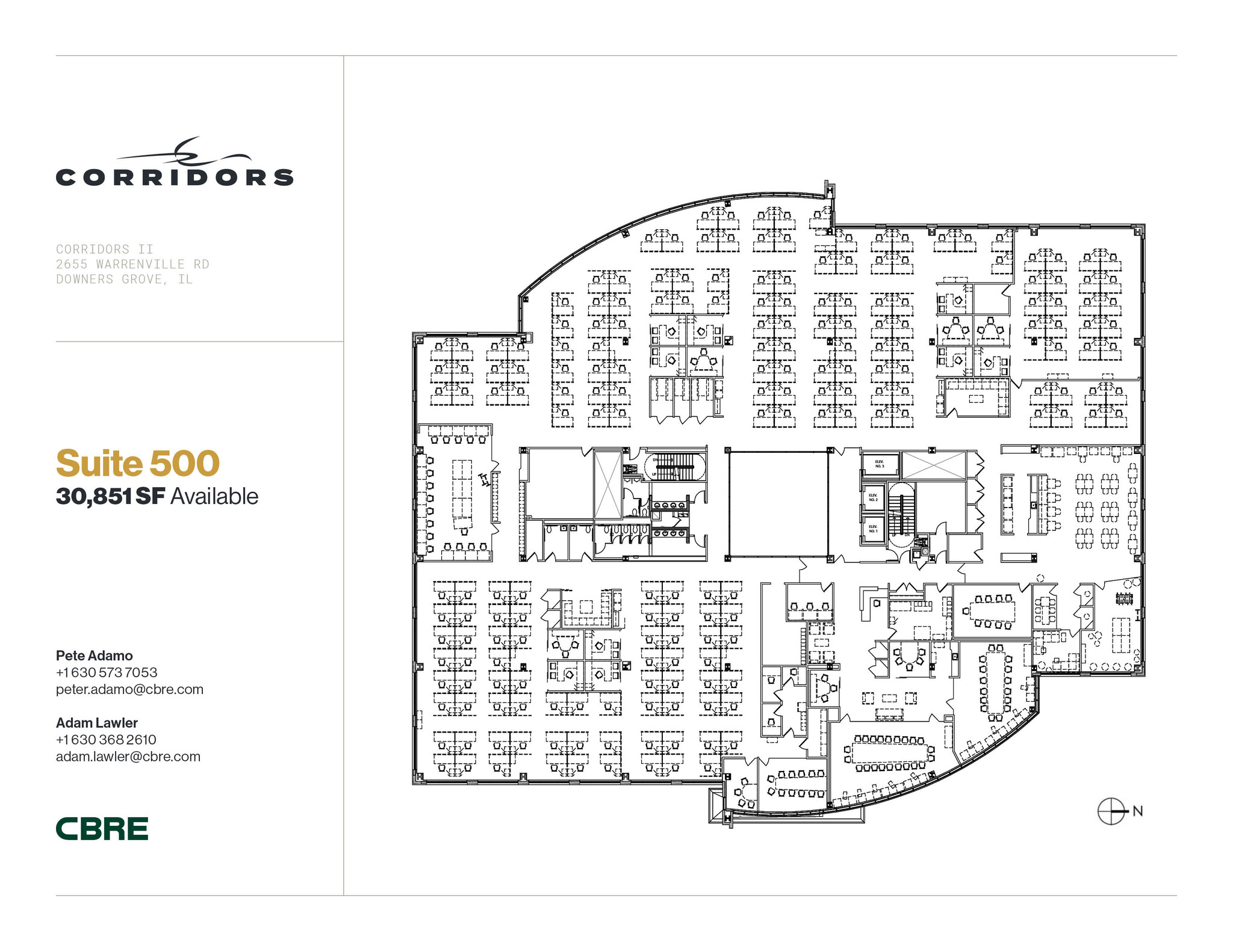 2651 Warrenville Rd, Downers Grove, IL en alquiler Plano de la planta- Imagen 1 de 2