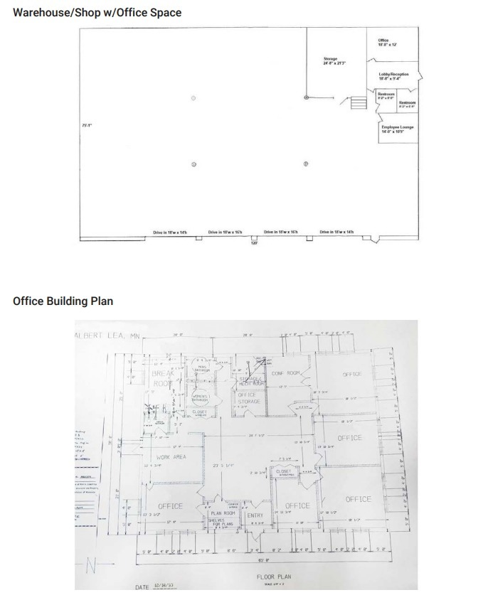 2400 Myers Rd, Albert Lea, MN en venta Plano de la planta- Imagen 1 de 1