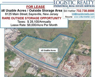 Más detalles de 6125 Main St, Sayreville, NJ - Terreno en alquiler