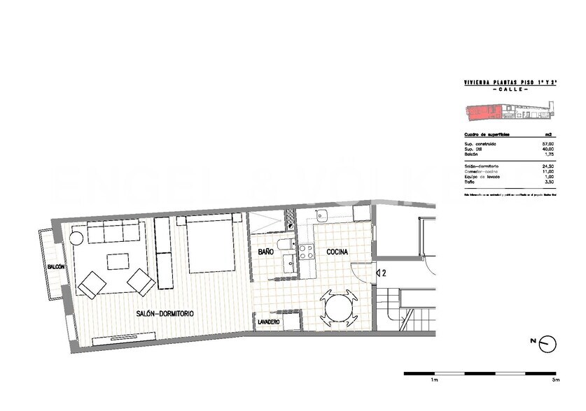 Edificio residencial en Barcelona, Barcelona en venta - Plano de planta tipo - Imagen 3 de 5