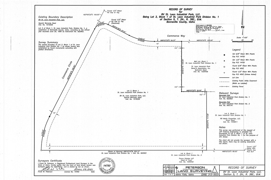 1358 Commerce Circle way, Idaho Falls, ID en venta - Plano de solar - Imagen 3 de 3