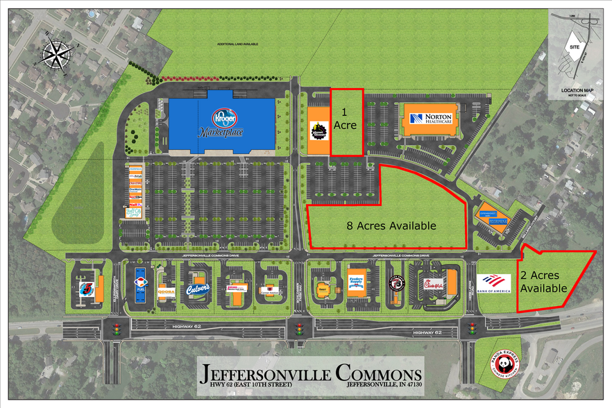 3549 E 10th St, Jeffersonville, IN en alquiler - Plano del sitio - Imagen 1 de 2