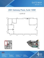 2001 Gateway Pl, San Jose, CA en alquiler Plano de la planta- Imagen 1 de 1