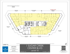 1 Sugar Creek Center Blvd, Sugar Land, TX en alquiler Plano de la planta- Imagen 1 de 1