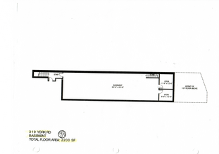 319 York Rd, Jenkintown, PA en alquiler Plano de la planta- Imagen 2 de 2