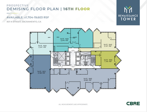 801 K St, Sacramento, CA en alquiler Plano de la planta- Imagen 2 de 2