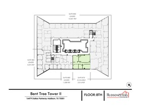 16479 Dallas Pky, Addison, TX en alquiler Plano de la planta- Imagen 1 de 2