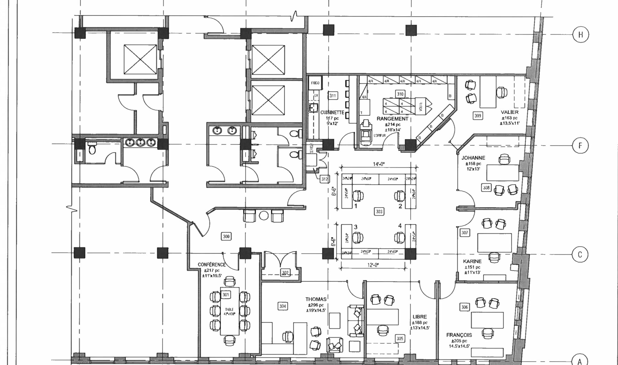 215 Rue Saint-Jacques, Montréal, QC en alquiler Plano de la planta- Imagen 1 de 15