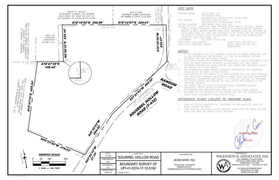 Squirrel Hollow, Douglassville, PA en venta - Plano del sitio - Imagen 2 de 2