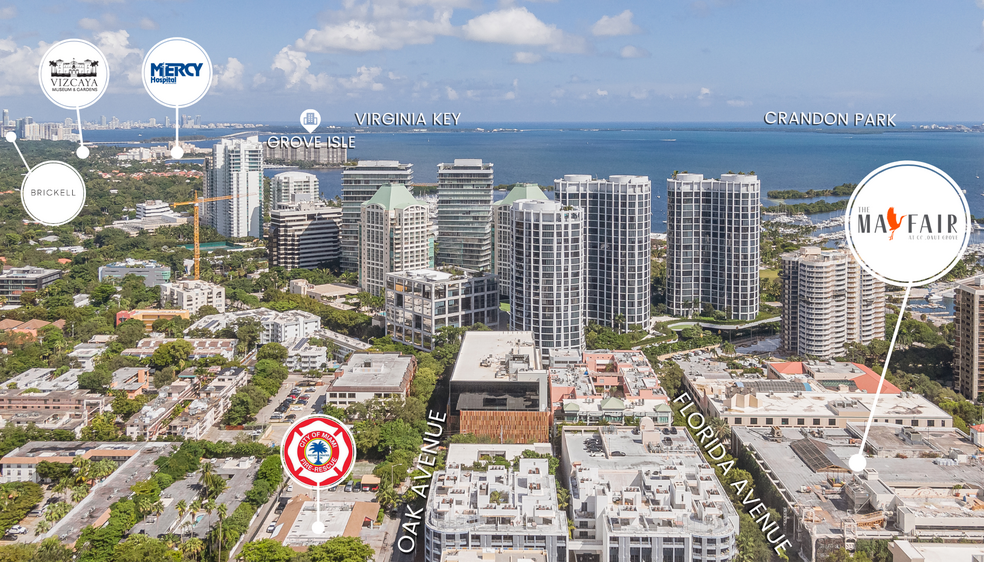 2940 Oak Ave, Miami, FL en venta - Vista aérea - Imagen 2 de 5