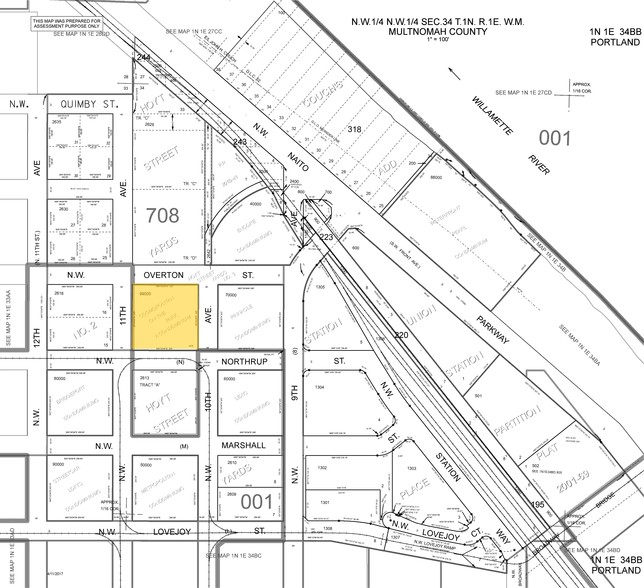 1015-1265 NW Northrup St, Portland, OR en alquiler - Plano de solar - Imagen 2 de 7