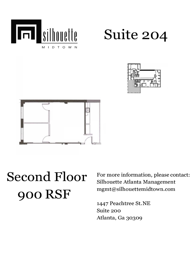 1447 Peachtree St NE, Atlanta, GA en alquiler Plano de la planta- Imagen 1 de 1