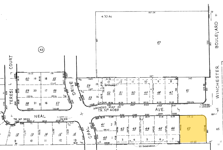 861 S Winchester Blvd, San Jose, CA en venta - Plano de solar - Imagen 3 de 4