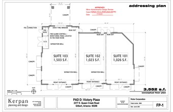 2343 E Queen Creek, Gilbert, AZ en alquiler Plano de la planta- Imagen 2 de 3