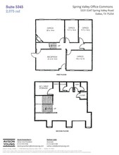 5331-5335 Spring Valley Rd, Dallas, TX en alquiler Plano de la planta- Imagen 1 de 1