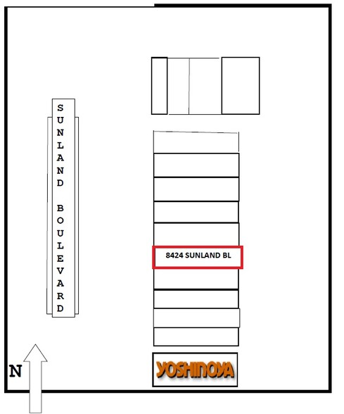 8414-8432 Sunland Blvd, Sun Valley, CA en alquiler - Plano del sitio - Imagen 2 de 4