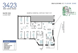 3423 Bee Caves Rd, Austin, TX en alquiler Plano de la planta- Imagen 1 de 2