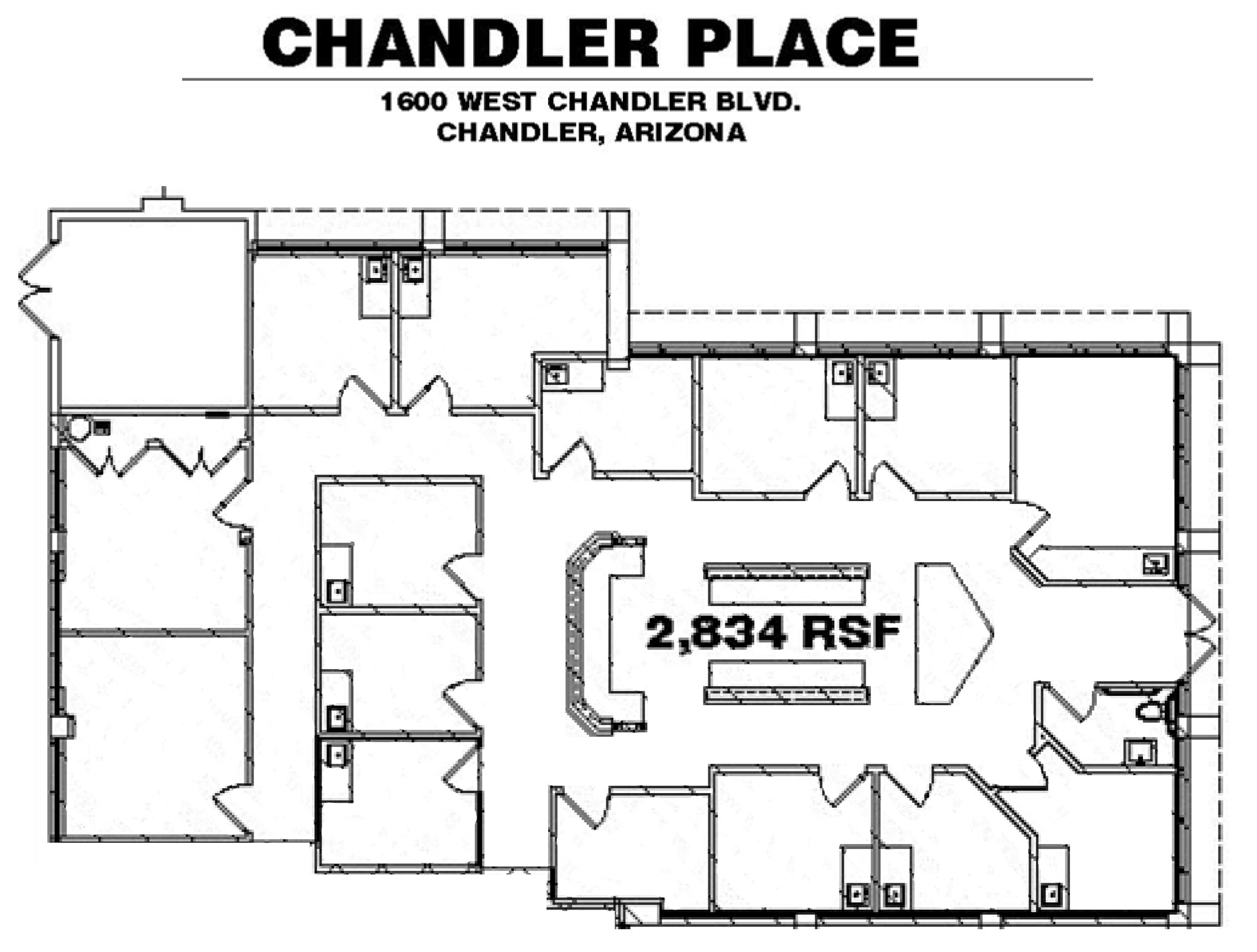 1600 W Chandler Blvd, Chandler, AZ en alquiler Plano de la planta- Imagen 1 de 1