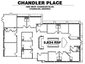 1600 W Chandler Blvd, Chandler, AZ en alquiler Plano de la planta- Imagen 1 de 1