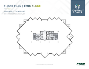 801 K St, Sacramento, CA en alquiler Plano de la planta- Imagen 1 de 1