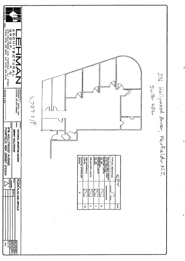 376 Hollywood Ave, Fairfield, NJ en alquiler Plano de la planta- Imagen 1 de 2