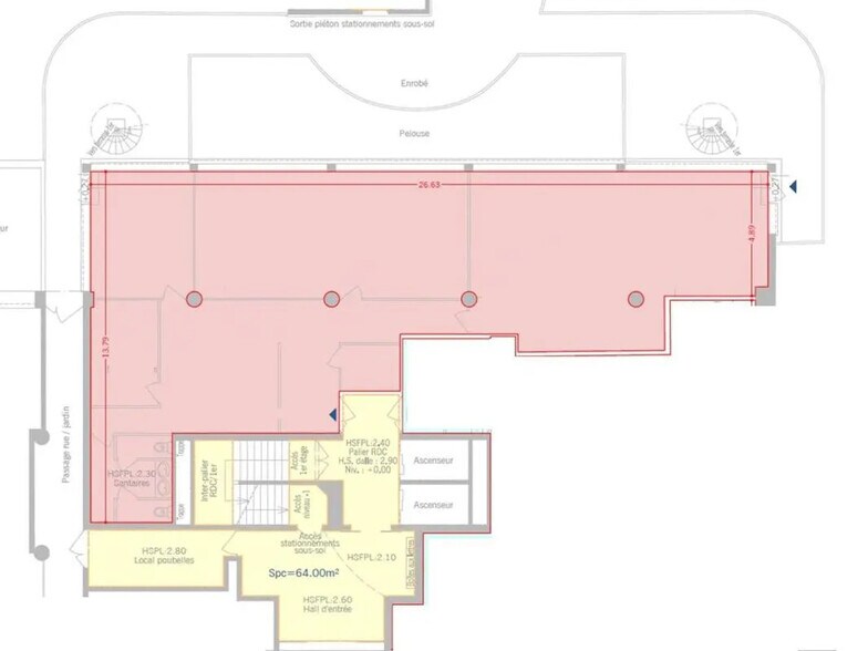 19 Boulevard Eugène Deruelle, Lyon en alquiler - Plano de la planta - Imagen 2 de 3