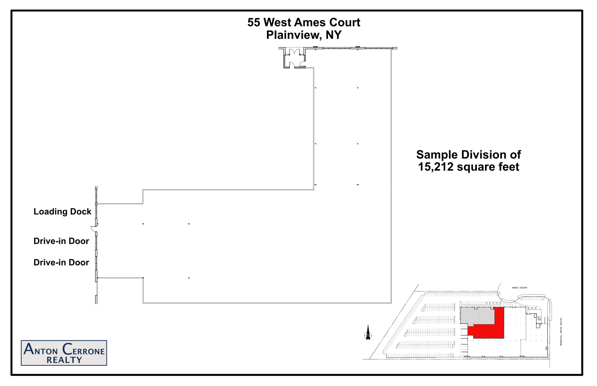 55 W Ames Ct, Plainview, NY en alquiler Plano de la planta- Imagen 1 de 1