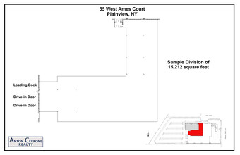 55 W Ames Ct, Plainview, NY en alquiler Plano de la planta- Imagen 1 de 1