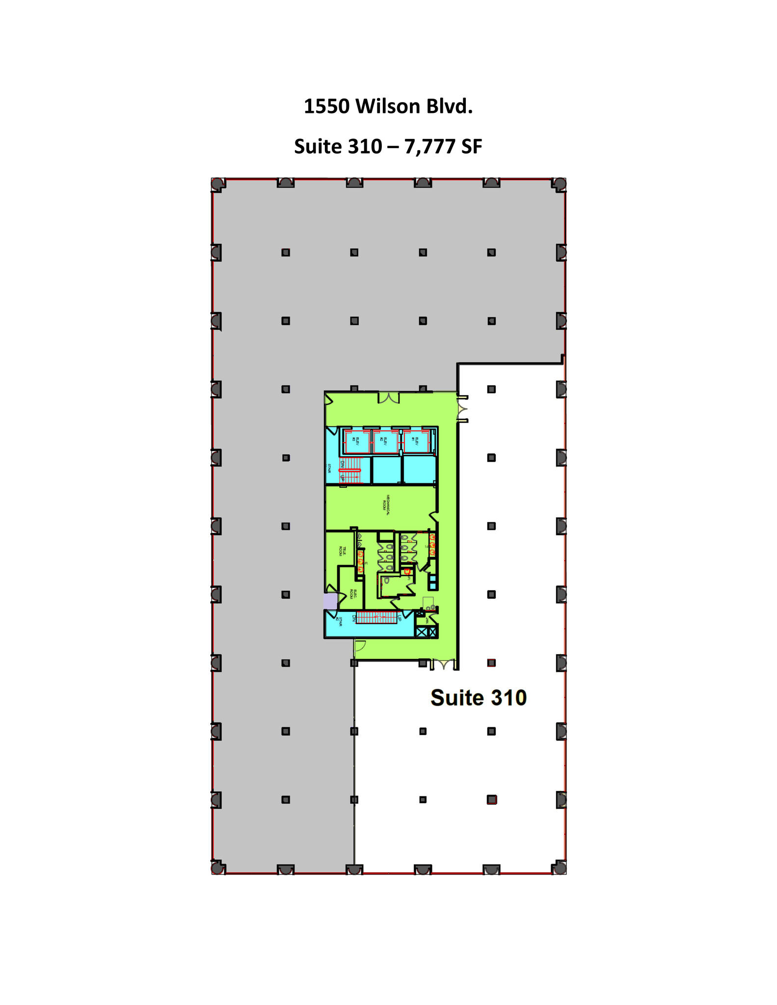 1560 Wilson Blvd, Arlington, VA en alquiler Plano del sitio- Imagen 1 de 1