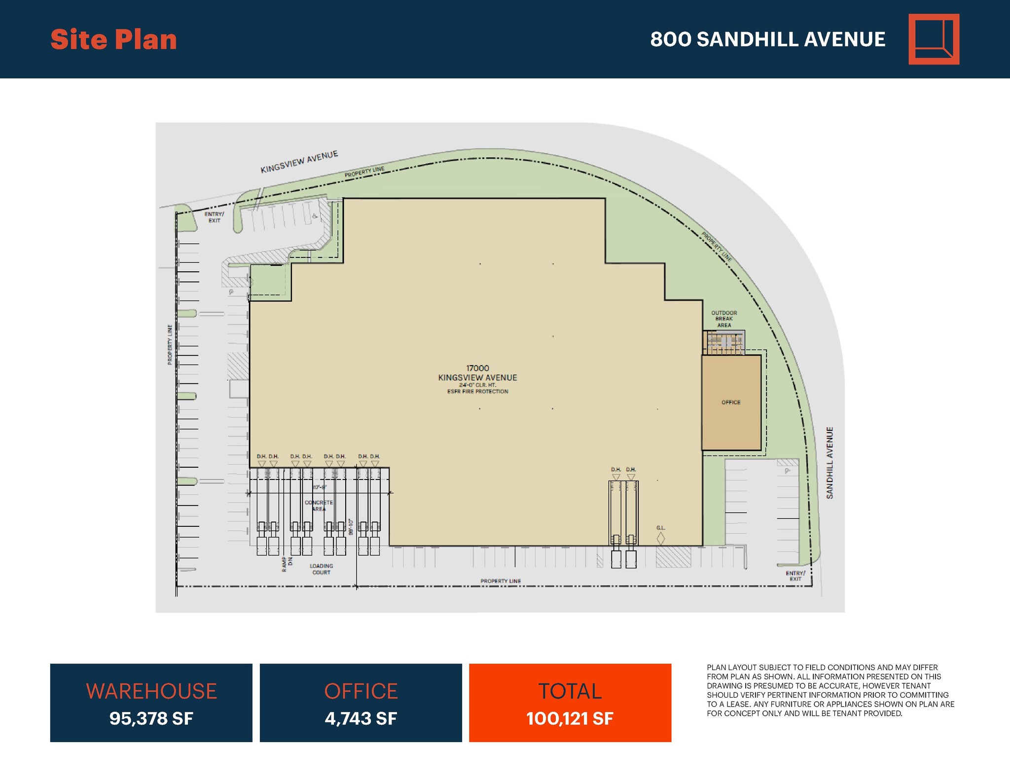 800 Sandhill Ave, Carson, CA en alquiler Plano del sitio- Imagen 1 de 1