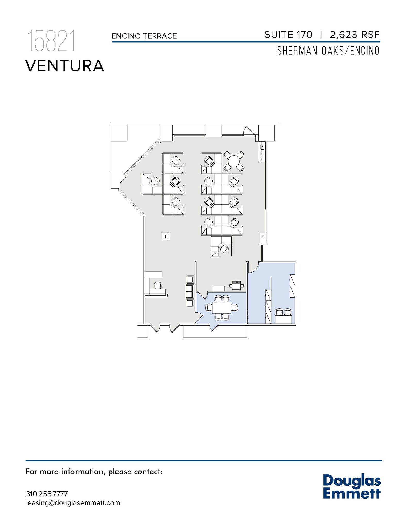 15821 Ventura Blvd, Encino, CA en alquiler Plano de la planta- Imagen 1 de 1