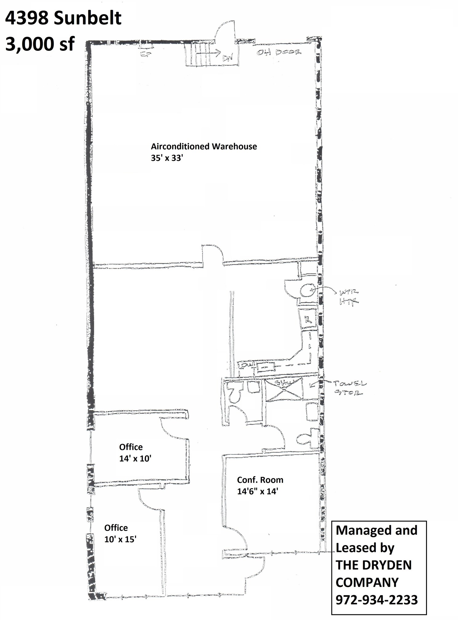 4384-4398 Sunbelt Dr, Addison, TX en alquiler Plano de la planta- Imagen 1 de 1